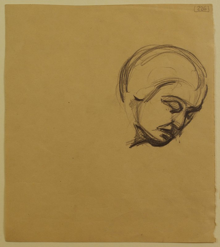1925-1926 ca. - L'ultima cena  (studio di testa di apostolo)